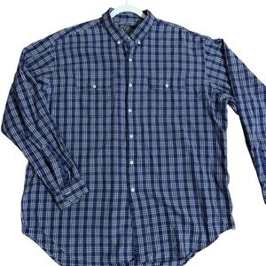 Polo Ralph Lauren Pratt Blue Plaid Button-Down Shirt XXL